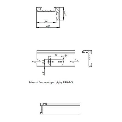 FRL-1250NABL - Profil typ "L"