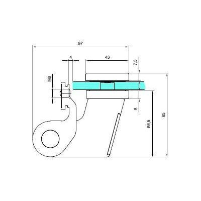 NTZ-1000-B - Hydraulický záves - SET