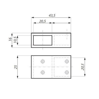 SHC03T PC - Úchyt zavetrovací