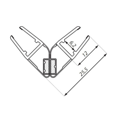 Magnetické tesnenie sprchového kúta, tesnenie na sklo