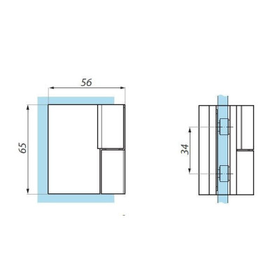 TGHU90RH G24K - Zdvíhaný záves pevný 90°