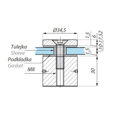 SO330SSS - Bodový úchyt