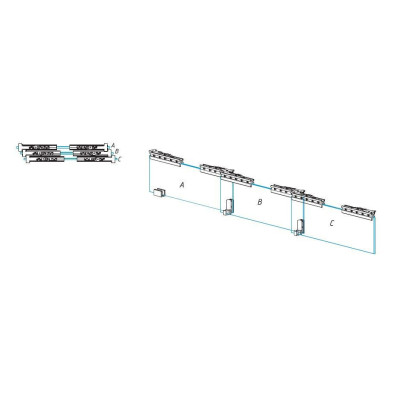 TSD-ABC08SET - Systém posuvných dverí