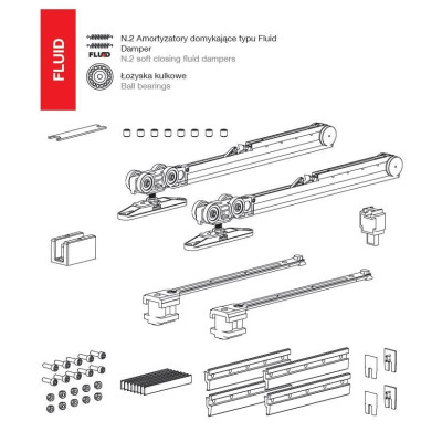 TS-DFD120/10SET - Systém posuvných dverí