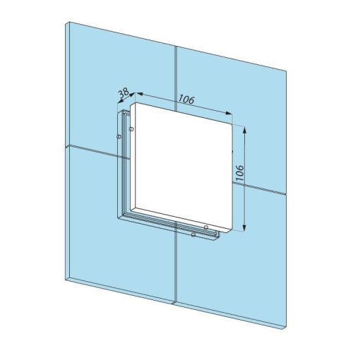 PD80 SSS - Spojovník štyroch panelov skla