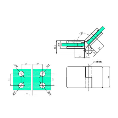 VER-135-L - Záves zdvíhaný