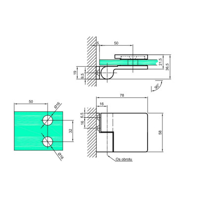 VER-90-L-1 - Záves zdvíhaný