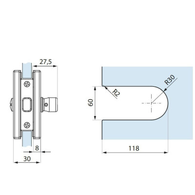 TGMHLI11S PSS Magnetický zámek