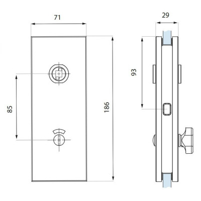 TGMVLI10S PSS Magnetický zámok