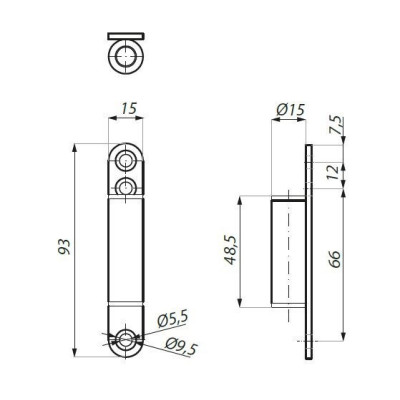 TGH33SET AX - Záves s pántom