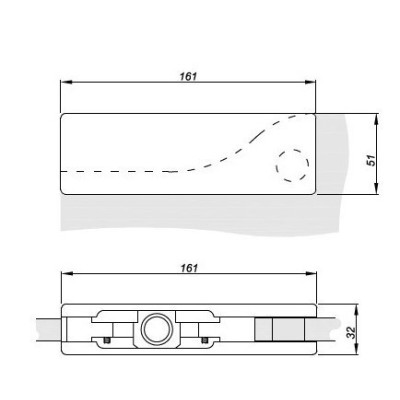 GHD-120D-B - Záves horný