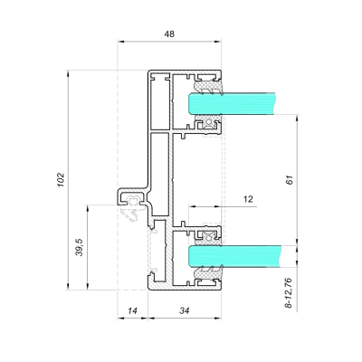 OFC-4S-LED-B - Profil H LEDON