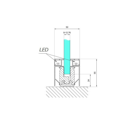 CLM-55-LED-2500-B - Profil