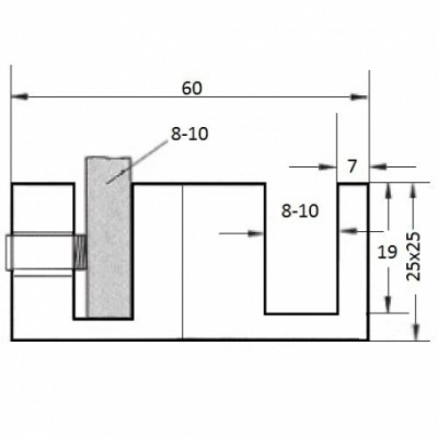 JSD-7161-1 - Vedení pro posuvný systém