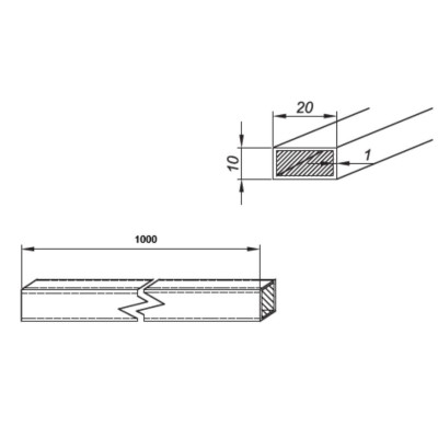 NTK10201000G - Profil zavetrovací