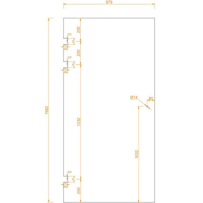 Sklo - ESG Float 8mm číry, 979x1982mm Sklo - ESG Float 8mm číry, 979x1982mm