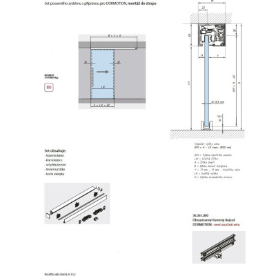 DML8036300150ELOX - Posuvný systém Comfort L 80 2180mm