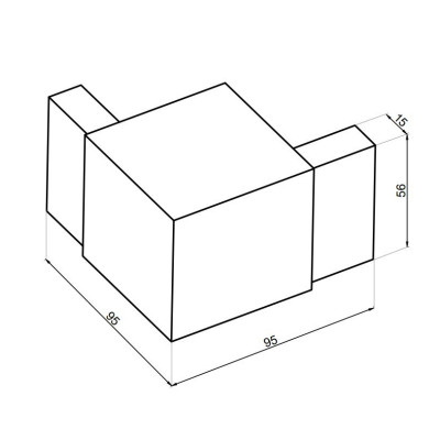 NLO-DP02-S002-3-B Rohová spojka