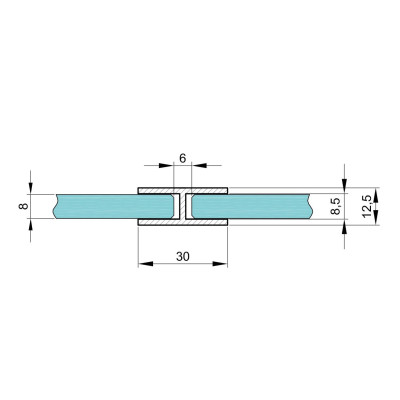 CS30180830B - Profil H - 180° 30mm, 3m