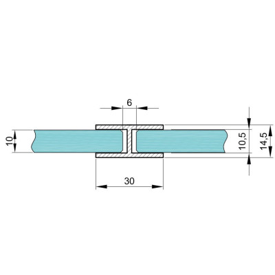 CS301801030B - Profil H - 180° 30mm, 3m