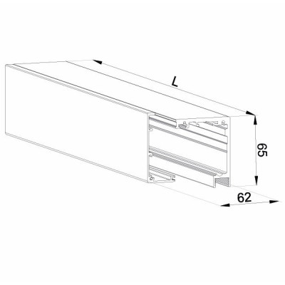MAL2000B - Profil pre posuvný systém Malaga