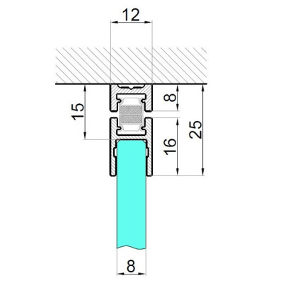 Profil a magnetické tesnenie sprchového kúta, tesnenie na sklo