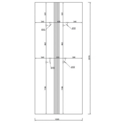 SKLO - ESG Moru 8 mm 2578x1095mm SKLO - ESG Moru 8 mm 2578x1095mm
