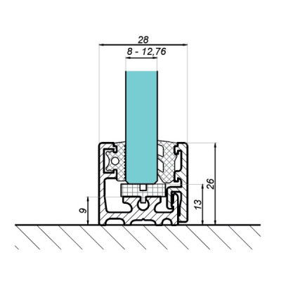 CLM-2628-3000-W - Montážna lišta 26x28 mm CLM-2628-3000-W - Montážna lišta 26x28 mm