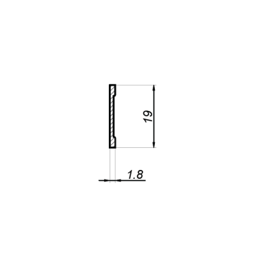 CS-1902-3000-W - Mriežka 19x2 mm CS-1902-3000-W - Mriežka 19x2 mm