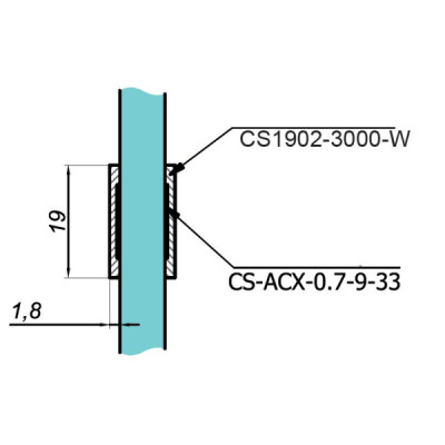 CS-1902-3000-W - Mřížka 19x2 mm CS-1902-3000-W - Mřížka 19x2 mm