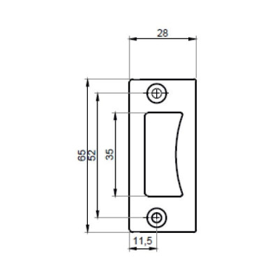 OFC-02-W - Protikus pro zámek