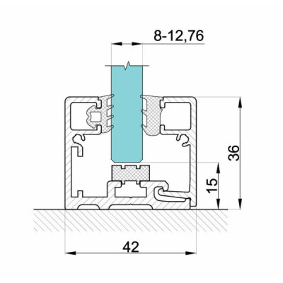 CLM-3642-3000-SS - Montážní lišta 36x42 mm CLM-3642-3000-SS - Montážní lišta 36x42 mm