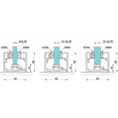 CLM-3642-3000-W - Montážní lišta 36x42 mm