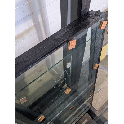 Izolačné 2-sklo 694 × 1225 mm mriežka biela 9010