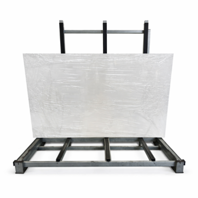 SKLO - ESG float Optiwhite 4 mm RAL 9003 572x1000mm