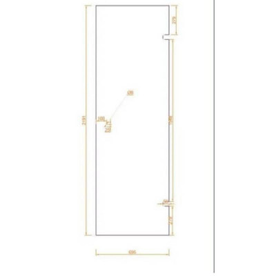 SKLO - ESG decormat grafit 8 mm 695x2191mm