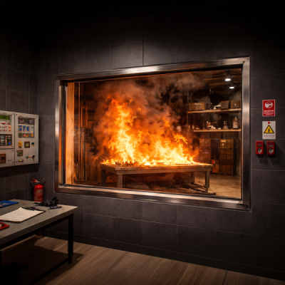 Ohňovzdorné sklo Pyrostop – 470 x 1580 mm