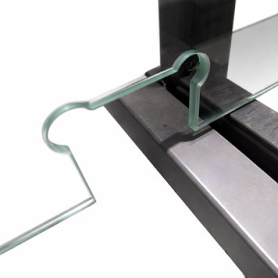 8 mm sklo pro dveře s výřezy pro panty – 979 x 1982 mm