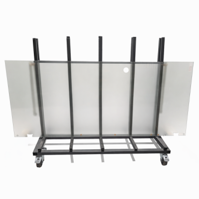 Sklo 10mm matné na dvere s výrezmi pre pánty – 900 x 2382 mm