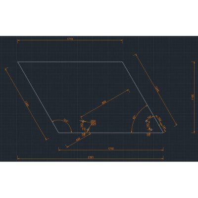 Laminované sklo ESG/VSG 66.4  – 2391 x 1165 mm