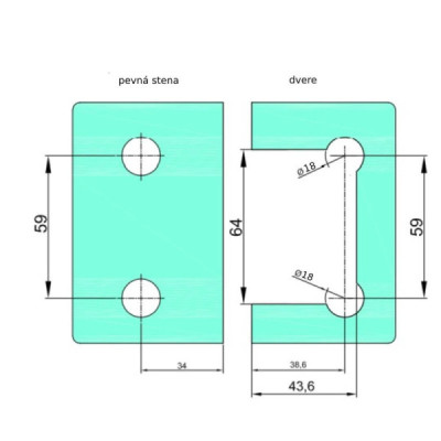 VER-BJ-90-GG-G - Záves sklo-sklo 90°