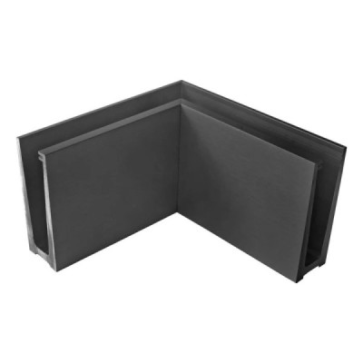 BM0004R701690IN - Vonkajší rohový profil pre sklenené zábradlia RAL7016