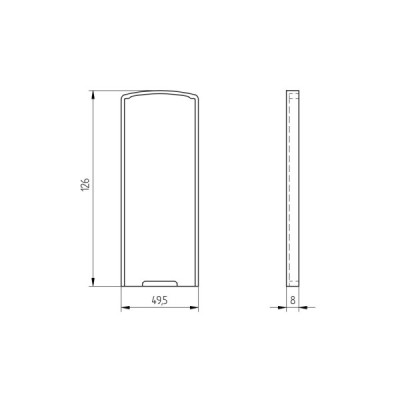 BM0034004R7016 - Záslepka pre profil Antracit RAL 7016