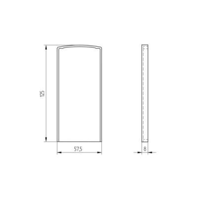 BM0034004FDPR7016 - Záslepka pre profil Antracit RAL 7016
