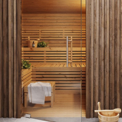 EWH16-15-425LAS - Dreveno - oceľové madlo určené pre sauny