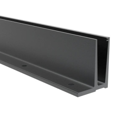 BM00066000R7016- Profil skleněného zábradlí L, RAL7016