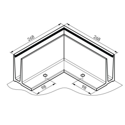 BM0006R701690OUT - Vnější rohový profil pro L kotvení RAL7016