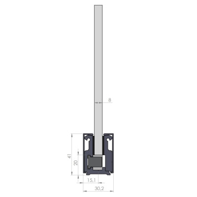 MC PC 6 B - KOTVIACI PROFIL 3m - SET