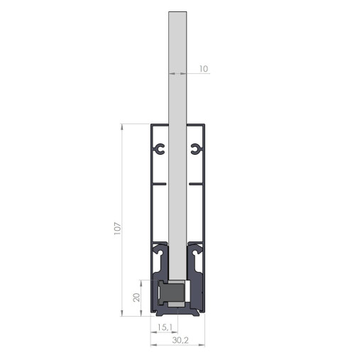 MC PC 10 A - KOREKČNÍ PROFIL 5 m - CUT 100 - SET